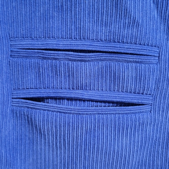 Pretty Garden Women's Blue Winter Corduroy Blazer Jacket Size Sm Oversized - Picture 9 of 16